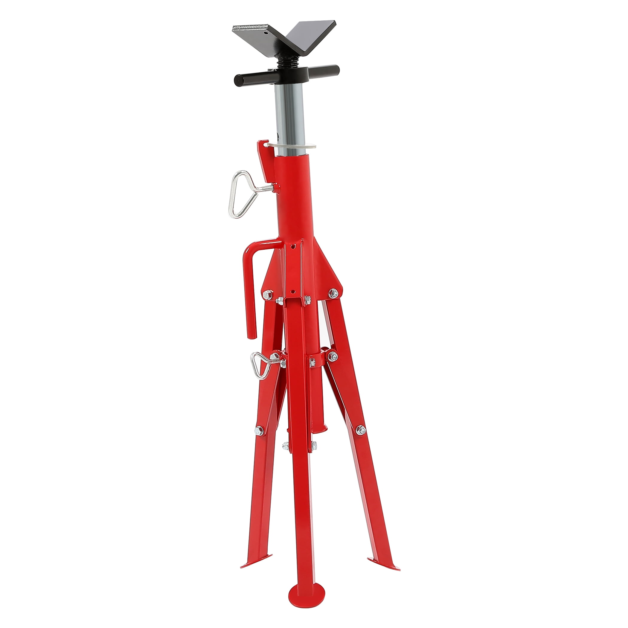 Kojem 28"52" Height 2500LB Heavy Duty Pipe Jack Stand VHead Folding