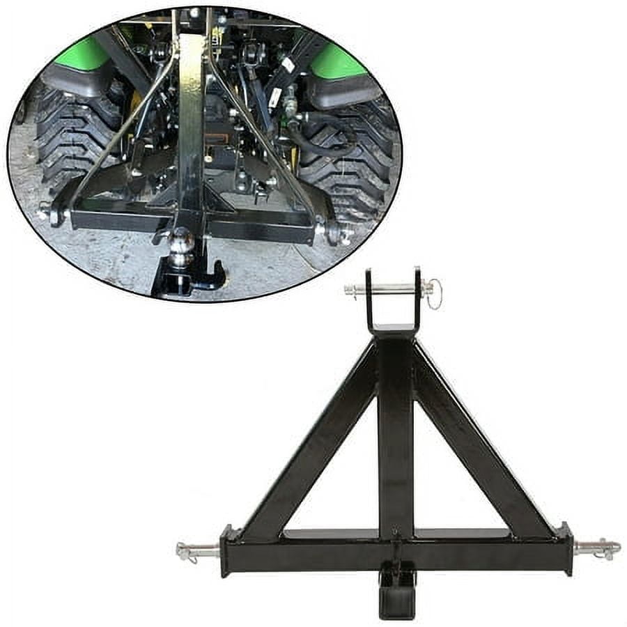 Kojem 3 Point Trailer Hitch 2 inch Receiver Category 1 Tractor Tow