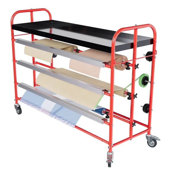 Kojem 36" Automotive Masking Paper Machine Dispenser Top Tray Storage For Painting