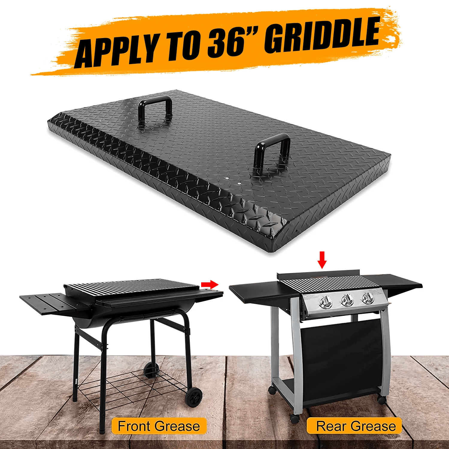 Kojem 36" Griddle Cover Hard Lid Flat Top Guard 36 inch Blackstone