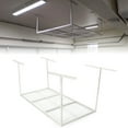 thumbnail image 1 of Kojem 3x6 Overhead Garage Storage Adjustable Ceiling Storage Rack, 72" Length x 36" Width x 40" Height, White, 1 of 13
