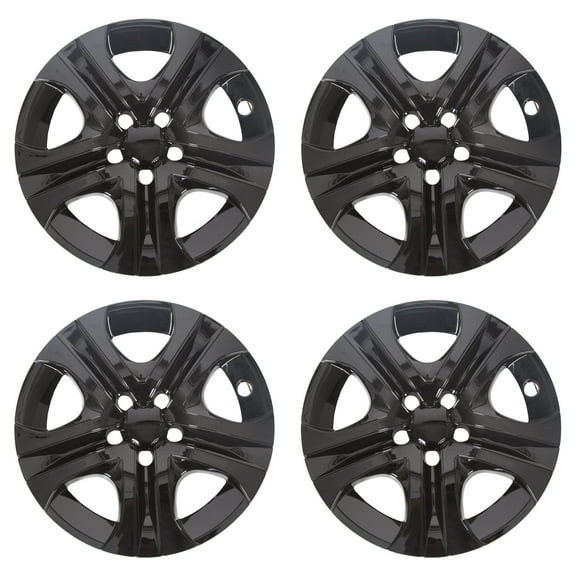 Kojem 4 Glossy Black For 2013-2018 Toyota Rav4 17" Hub Caps Full Rim Wheel Skin Covers