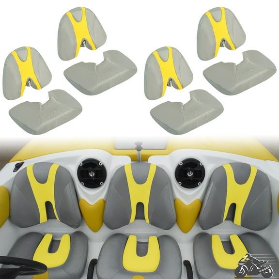 Kojem 4 pairs Seat Covers Custom for 2003-2006 Sea-Doo Sportster 4 Tec Full Set Seat Covers