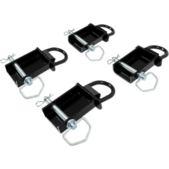 Kojem 4Pcs D-Ring Stake Pocket Removable D-Ring Stake Pocket 12000 lbs Trailer Flat Bed Replace for PK-SPTD4 Steel