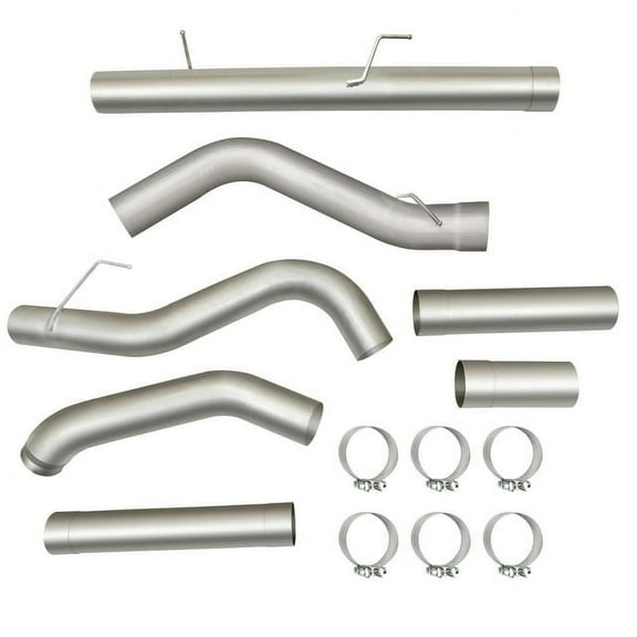 Kojem 5" Stainless Steel Turbo-back Muffler Exhaust Pipes for 2007-2012 Dodge Ram Cummins Diesel 6.7L