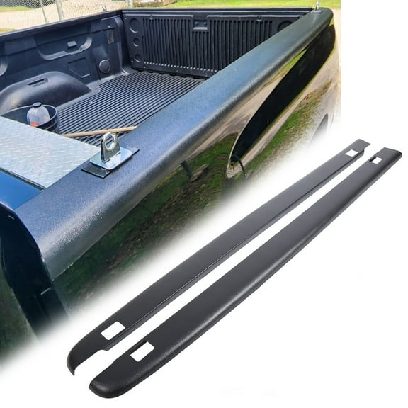 Kojem 6'6"  Bed Rail Caps Cover w/ Stake Holes for 2007-2014 Chevy Silverado 1500 2500 Replacement for 72-41104