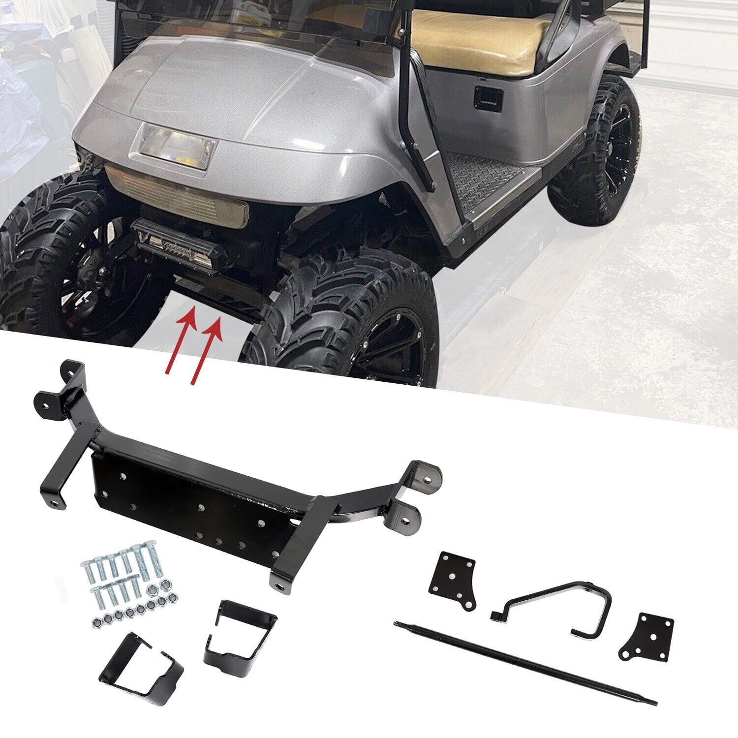 Kojem 6" Drop Axle Lift Kits Compatible with 2001.52013 EZGO Golf Cart