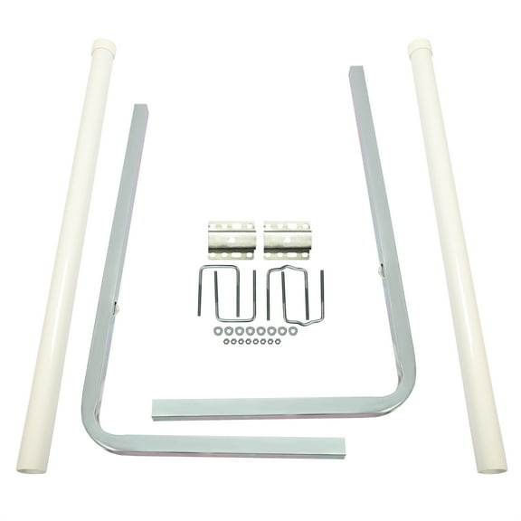 Kojem 60" Boat Trailer Guide On with White PVC Pipes Guide-ons for Ski Boat Fishing Boat or Sailboat Trailer