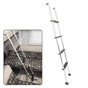 Kojem 60 Bunk Ladder Mount Boarding Ladder with Hook & Rubber Foot Pads 4 Step RV Bunk Ladder Dorm Loft Ladder