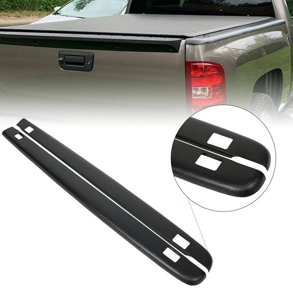Kojem 72-41114 Bed Rail Caps Black with Stake Holes for 2007-2014 Chevrolet Silverado 1500 with 5.8ft bed