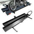 thumbnail image 1 of Kojem 79" Motorcycle Carrier Dirt Bike Rack 600 lbs Capacity Black Heavy Duty Steel 2" Hitch Mount Hauler w/ Loading Ramp, 1 of 13