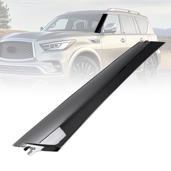 Kojem A Pillar Molding Cover for 2011-2013 Infiniti QX56 2014-2023 QX80 2017-2023 Nissan Armada Front Windshield Trim Panel Replaces 76837-1LA0A 76837-6JR0A Plastic Left Side