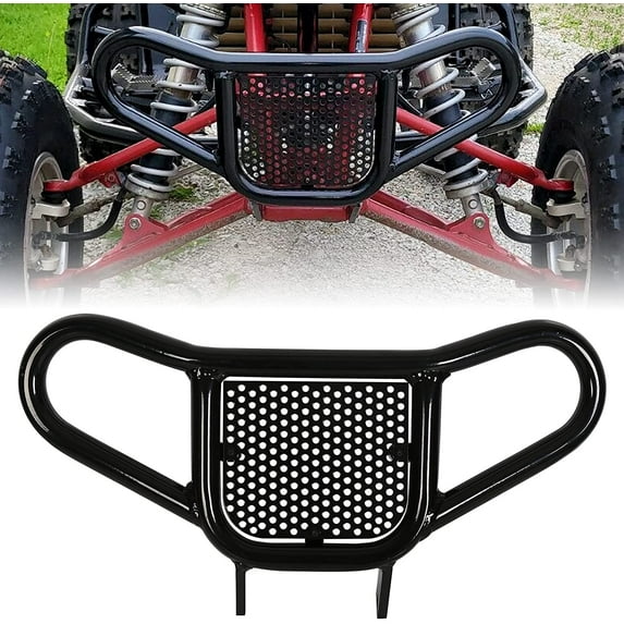 Kojem Aluminum Black Front Bumper Brush Guard for Honda 2004-2009 TRX 450R 2006-2009 2012-2014 TRX450R ER 1999-2008 TRX 400EX 2012-2014 TRX 400X