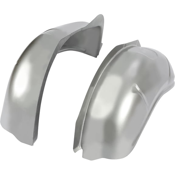 Kojem Bare Metal Alloy Steel Fender Compatible with 1962-1965 Chevrolet Chevy Ii Inner Wheelhouse Fender Liners Wheel Well Guards Mud Flaps 2 Pcs 1962-1965