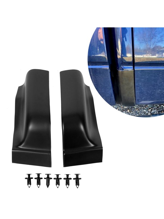 Black ABS Plastic Cab Corner Covers for 2004-2008 Ford F150 Crew Cab 05 06 07