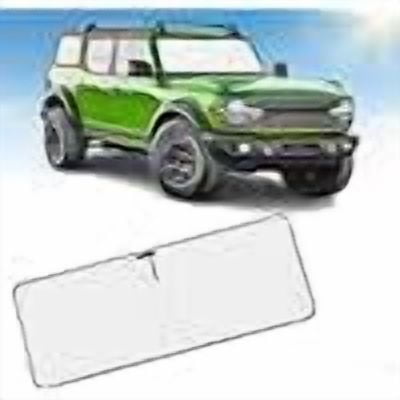 Kojem Black Alloy Steel Bumper Compatible with 2021-2024 Ford Bronco Black Powder Coated Steel Heavy Duty 2021-2024