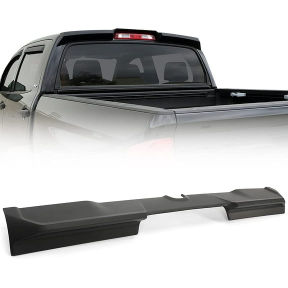 Kojem Black Rear Cab Top Roof Spoiler Wing Protector for 2019 2020 2021 2022 Dodge RAM 1500 Crew Cab Pickup Truck