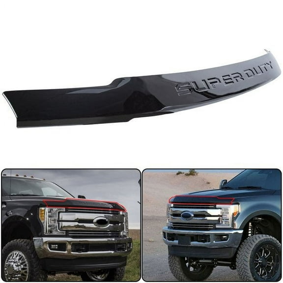 Kojem Black Hood Deflector Bug Shield for 2017 2018 2019 2020 2021 2022 Ford F250 F350 Super Duty