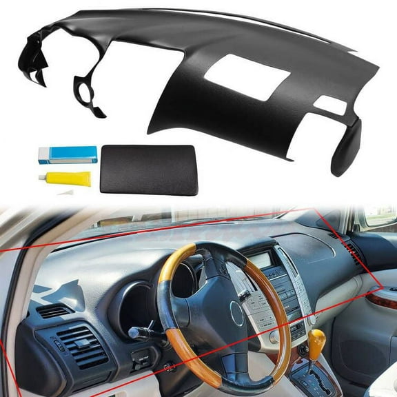 Kojem Black Molded Dash Cover Compatible with 2007-2009 RX350 & 2006-2008 RX400h & 2004-2006 RX330 w/o Center Speaker Holes (Cover ONLY!!!NOT A Replacement!!!)