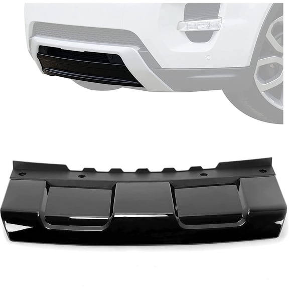 Kojem Black Plastic Bumper Compatible with 2014-2017 Land Rover Range Rover Sport Lr045039 Bumper Board Trim Protector Center Board Abs 2014-2017 Replacement For Lr045040