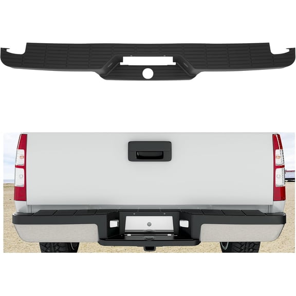 Kojem Black Plastic pp Bumper Compatible with 1993-2011 Ford Ranger Styleside Supercrew Model Not Fit Stepsideflareside Bed Pp Plastic 1993-2011
