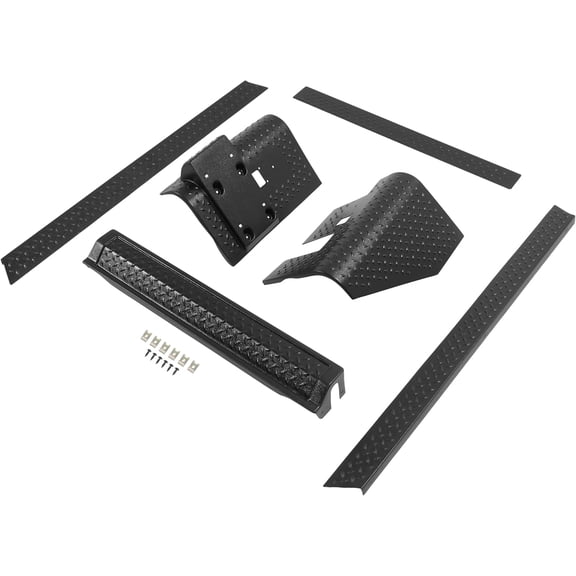Kojem Black Plasticabs Headlight Compatible with 1997-2006 Jeep Wrangler Tj 6pcs Tall Corner Guards Headlight Plasticabs Textured Black 1997-2006