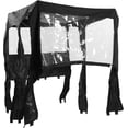 thumbnail image 1 of Kojem Black Plasticpvc Seat Compatible with 2010-2014 Polaris Rzr4 800 Rzr4 Xp900 4 Seat Utv Models Wzipper Half Doors Cab Protection 2010-2014, 1 of 2