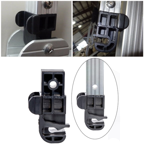 Kojem Black Pontoon Bimini Top Latch Connector Bracket Plastic Replacement for 002957