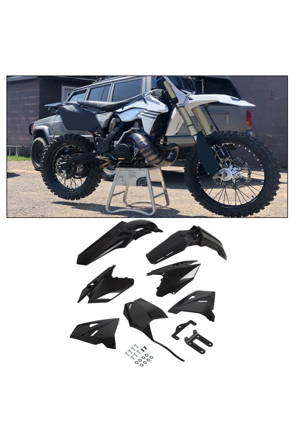 Black Restyled Complete Replica Plastics Kit for Suzuki RM125 2001-2007 RM250 2001-2008