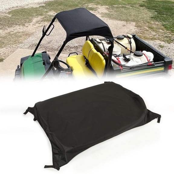 Kojem Black Soft Roof for John Deere HPX & XUV Gator with OPS (Rollbar) System Roof Panel Replaces LP93127