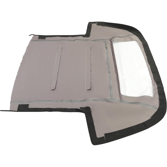 Kojem Black Window Compatible with 1987-1989 Chevy Chevrolet Camaro Black Sailcloth Vinyl Top Clear Plastic Window 50 Inches Wide 1987-1989