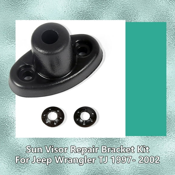 Kojem Block Sun Visor Bracket Repair Kit Bracket Bolt On for Jeep 1997-2002 TJ Wrangler
