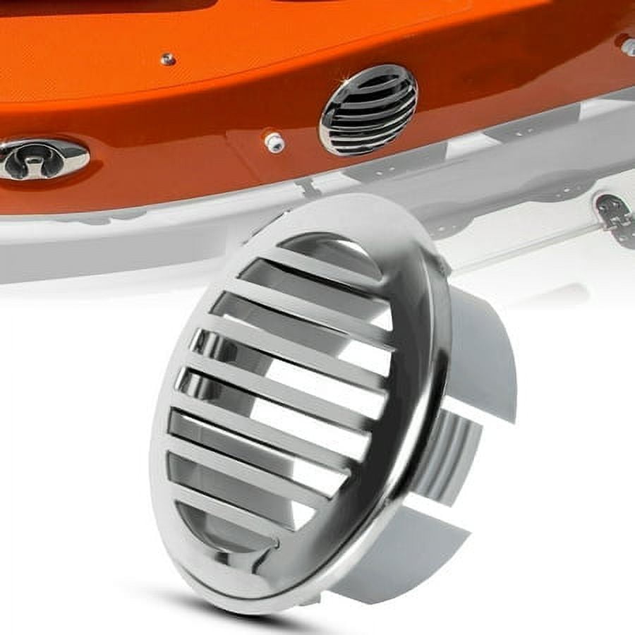 Kojem Boat RV 3" Domed Round Louvered Chrome Swim Platform Marine Deck