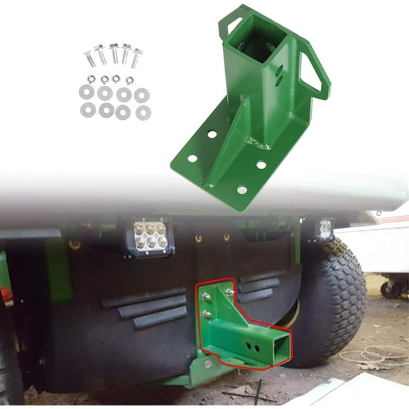 Kojem Bolt-On Rear Trailer Hitch Receiver, Fit for John Deere Gator 4x2 6x4, Green