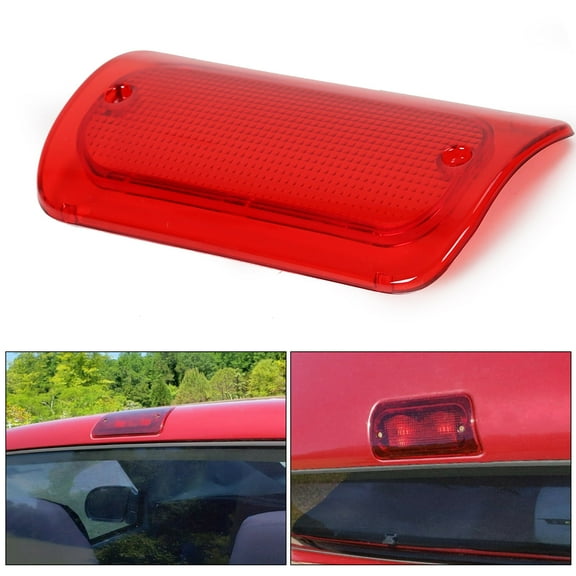 Kojem Brake Light Lens for 1994-2004 Chevy S10 GMC Sonoma High Red Third Mount Stop Lamp 1Pc Crew/Standard Cab Only Replace for 16520296