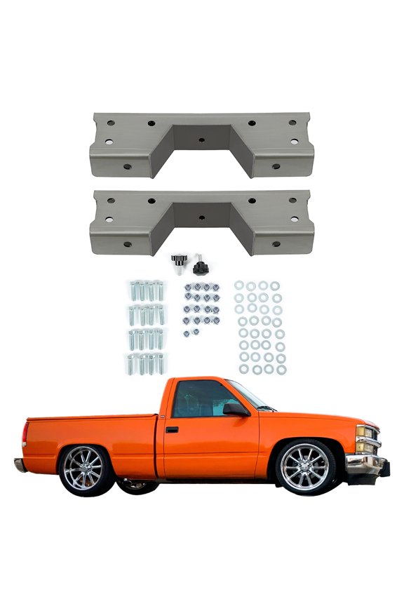 C Notch Kit 6 Inch for 1989-1998 Chevy Chevrolet OBS C1500 K1500 Rear Support & Axle Drop Flip
