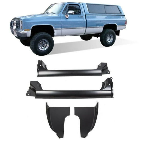 Kojem Cab Corners and Rocker Panels Kit for 1973-1987 Chevy/GMC C10 K10 C20 K20 Pickup Truck Driver & Passenger Side Left Right Metal 4 Pcs