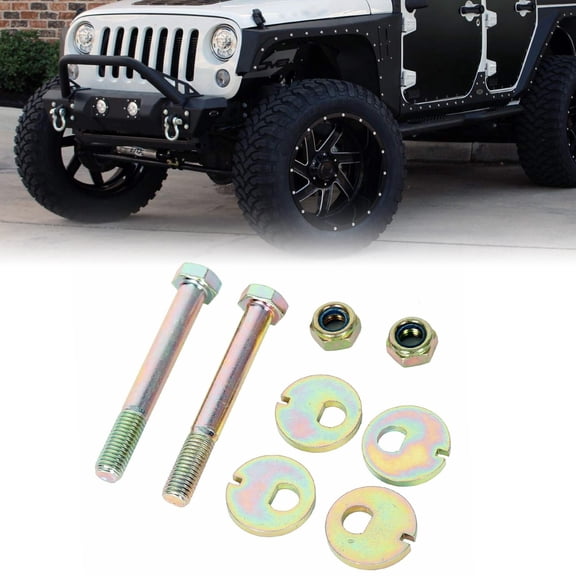 Kojem Cam Bolt Kit Pair Alignment Set Front Lower Control Arm for Jeep Wrangler TJ JK Grand Cherokee ZJ