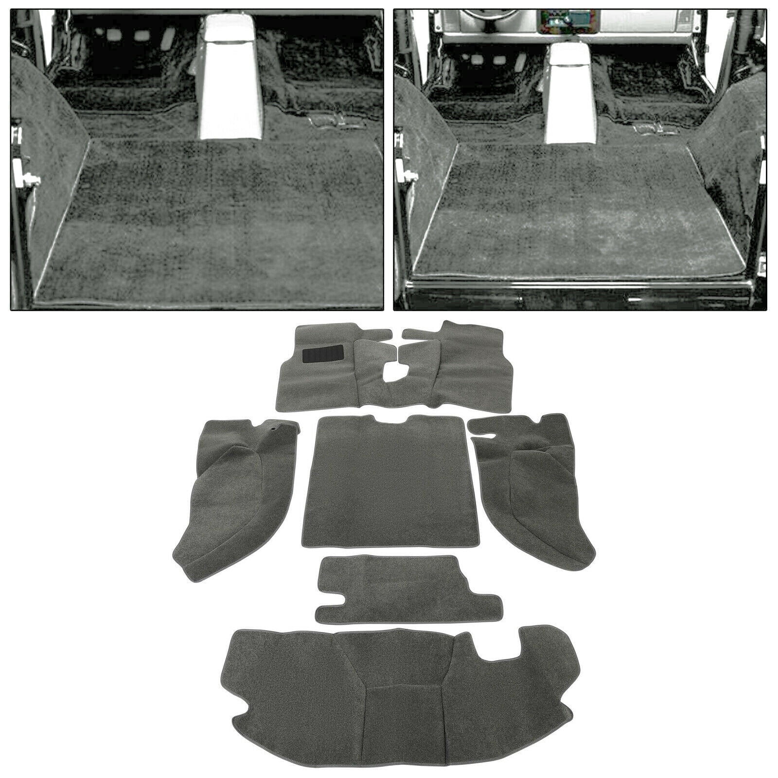 Wrangler Rugs Kojem Carpet Rug Mat Kit Compatible with Jeep Wrangler TJ 1997-2006 ...