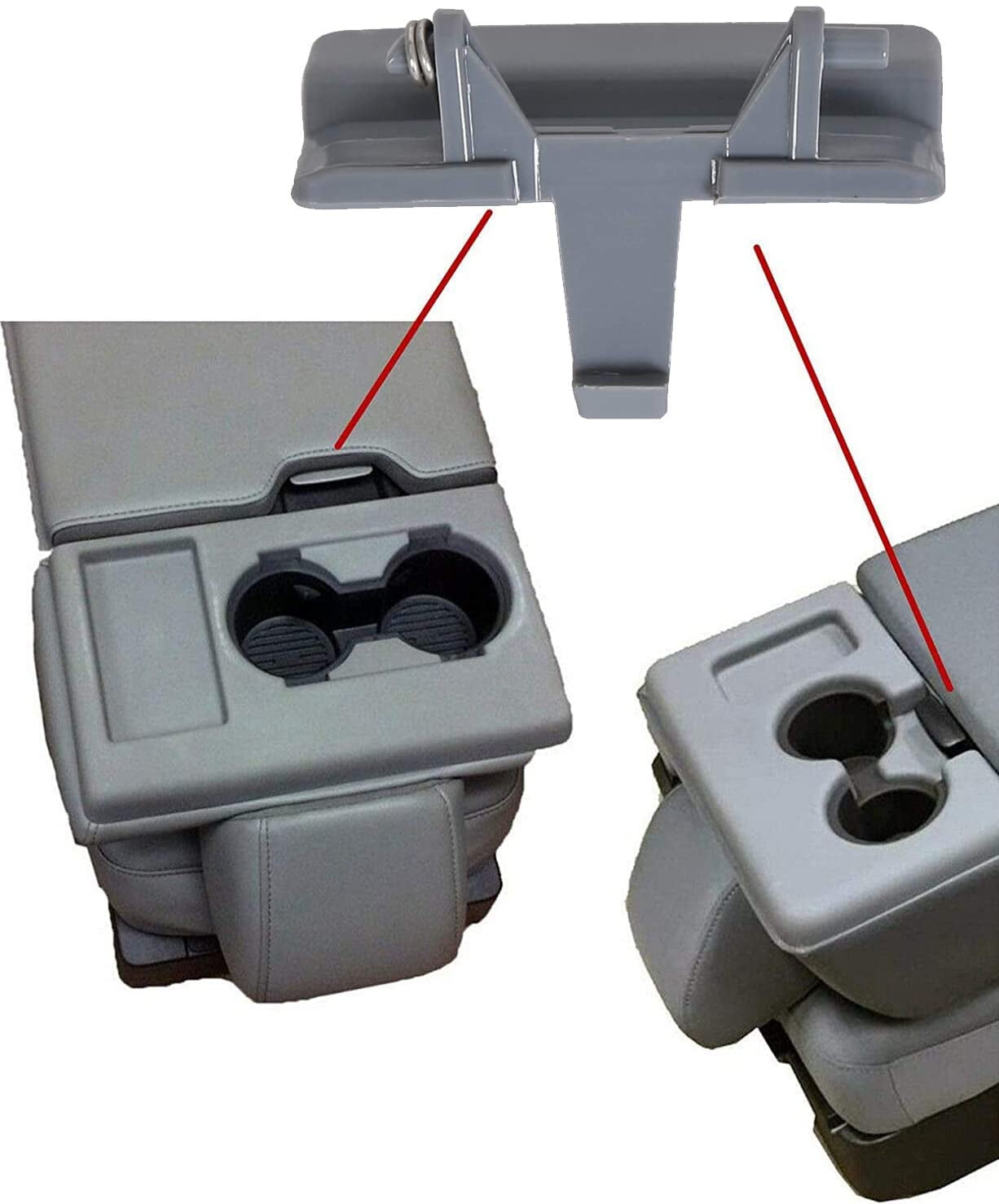 Kojem Center Console Jump Seat Lid Latch for 2010-2018 Ford F150 F