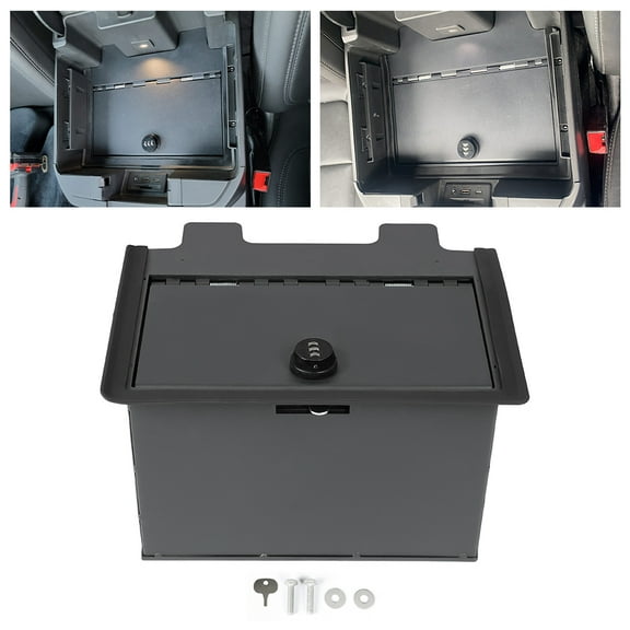 Kojem Chevy Center Console Gun Safe Box with Lock, Steel