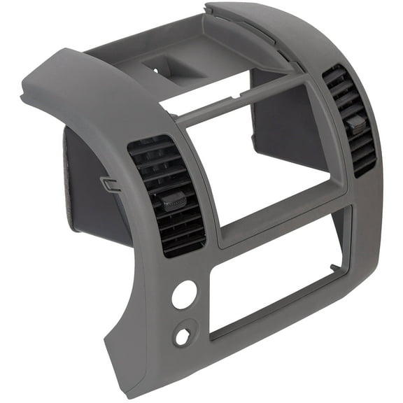 Kojem Center Dash Console Instrument Panel Bezel Lid for 2005-2020 Nissan Frontier Replaces 68259ZP16D Radio Dashboard Cover Gray