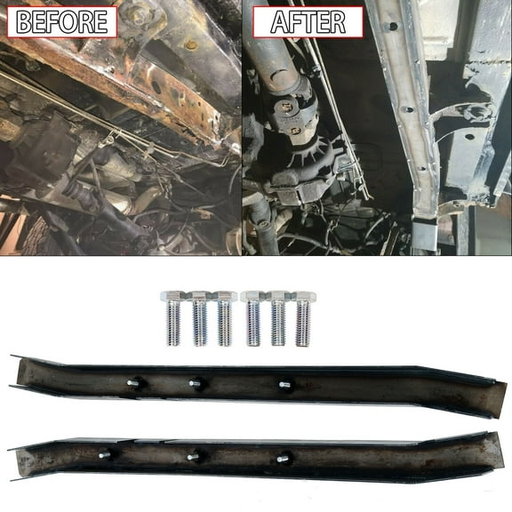 Kojem Center Skid Plate Rust Repair Frame With Bolts Compatible With 1997-2002 Jeep Wrangler TJ RH LH