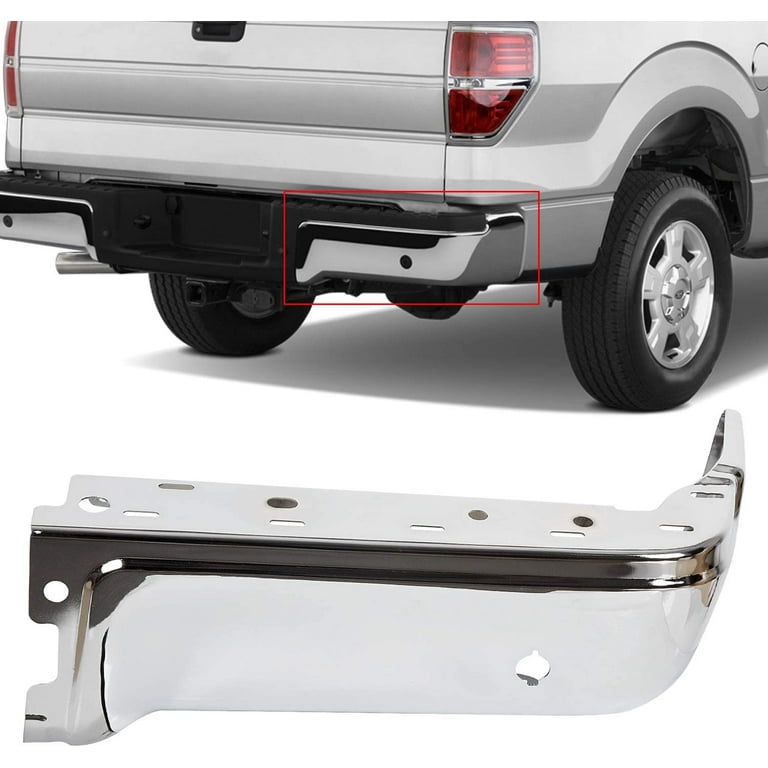 Kojem Chrome Rear Bumper End Cap Compatible with 2009-2014 Ford