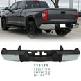 thumbnail image 1 of Kojem Chrome  Rear Bumper Face Bar Guard Step w/Pad Bracket Reinforcement Fits 2014 2015 2016 2017 2018 2019 2020 Toyota Tundra for TO1103119, 1 of 7