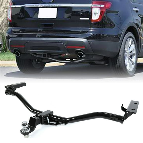 Kojem Class 3 2" Trailer Hitch for 2011-2019 Ford Explorer W/Bal & Mount Loaded Ball Bumper Tow Kit