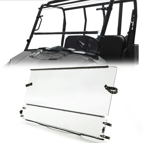 Kojem Clear Folding Windscreen Windshield for 2014-2022 Yamaha Viking 700 VI