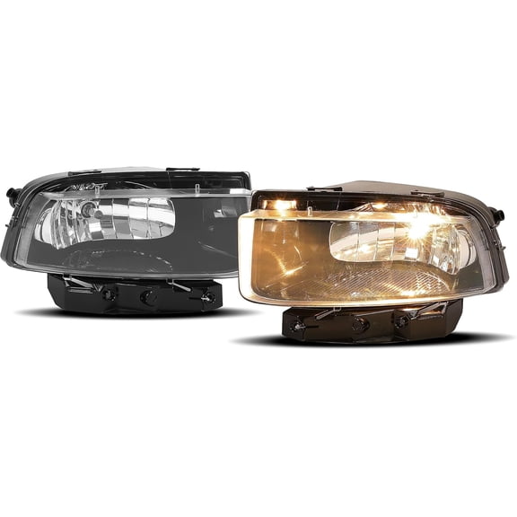 Kojem Clear Lens Fog Light Compatible with 2005-2013 Chevy Chevrolet Corvette C6 Base 427 Limited Edition Z06 Zr1 Grand Sport Carbon Replacement For 2005-2013 Replacement For 25942593