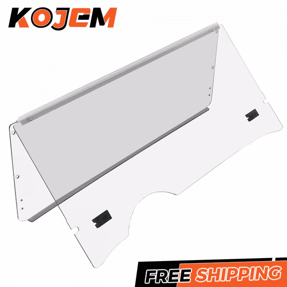 Kojem Clear Windshield for 2008-2024 EZGO RXV Golf Cart Part Fold Down Windscreen