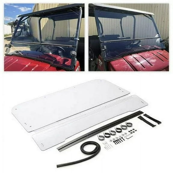 Kojem Clear Windshield for 2009-2021 KAWASAKI Mule 4000/ 4010 Model & 2015-2022 Kawasaki Mule 4010 Trans Front Windscreen